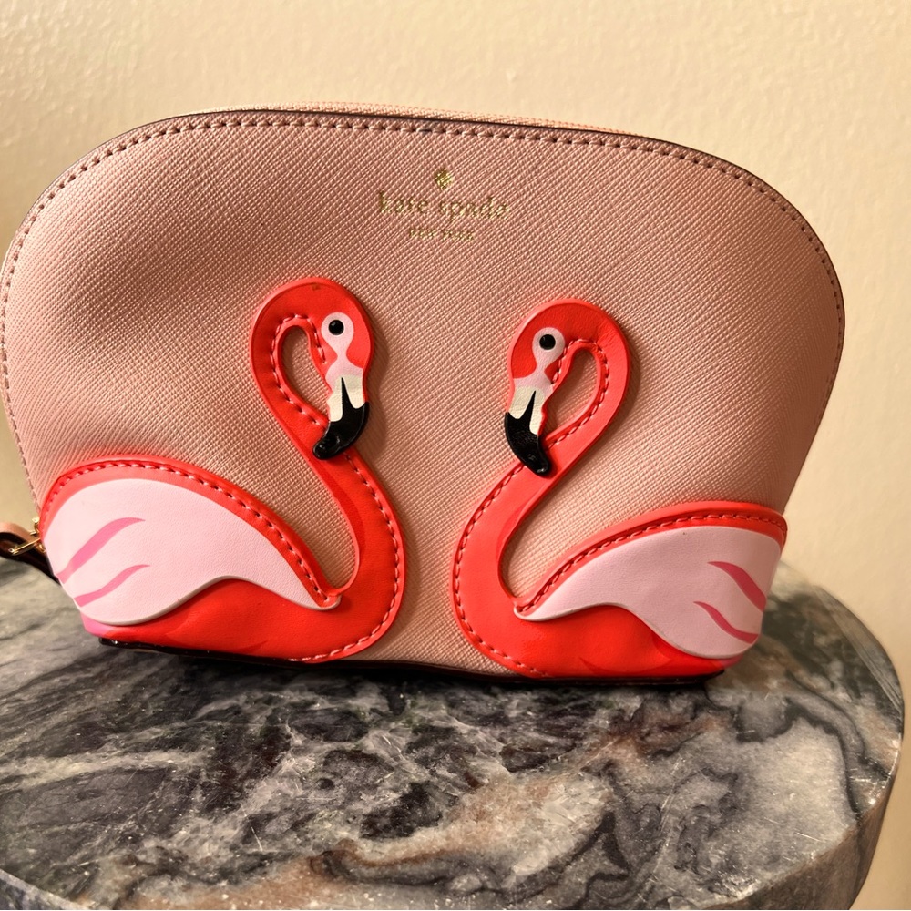 Kate Spade Abalene Flamingo Make up bag